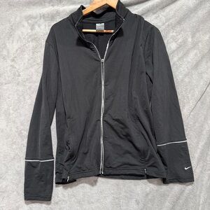 Nike Black Athletic Full-Zip Jacket Boys XL